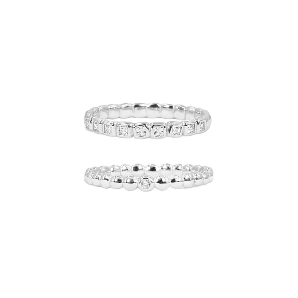 NEW JACKIE MACK DESIGNS women's summer ring set in silver